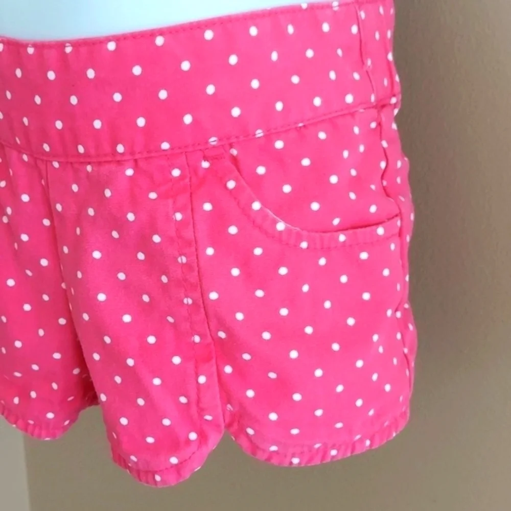 Gymboree 3 pc pack shorts - pink polka dot orange hippo stripes - size 2T